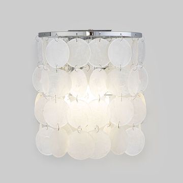 Бра с перламутром 1*Е27 60005/1 хром/перламутр Sandra Eurosvet