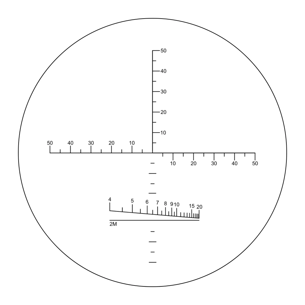 Бинокль Veber Classic БПЦс 15x60 VR с сеткой изображение видоискателя