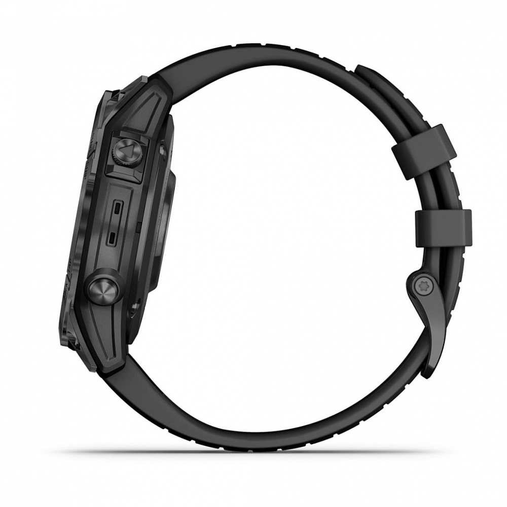 Смарт часы Garmin Epix Pro (Gen 2) Standard Edition 47 мм, серый, черный ремешок
