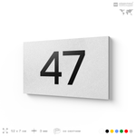 Табличка с номером 47 на дверь квартиры, для офиса, кабинета, аудитории, склада, белая 120х70 мм, Айдентика Технолоджи