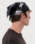 RICK OWENS DRKSHDW БАНДАНА ЧЕРНАЯ С ЛОГОТИПОМ HOLLYWOOD