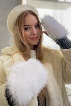 Брелок из меха «Енотик»