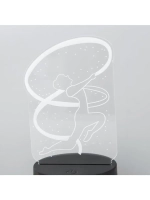 Светильник сенсорный «Гимнастка» LED 7 цветов USB/от батарее