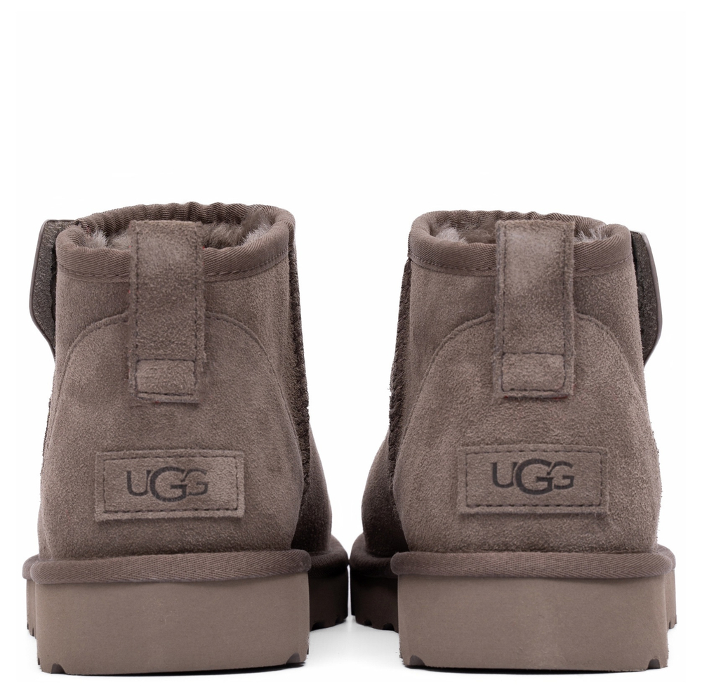 UGG Mens Classic Ultra Mini Zip Boot Smoke