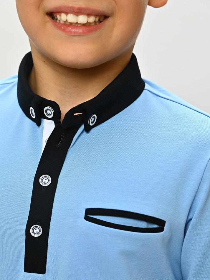 Поло с длинным рукавом