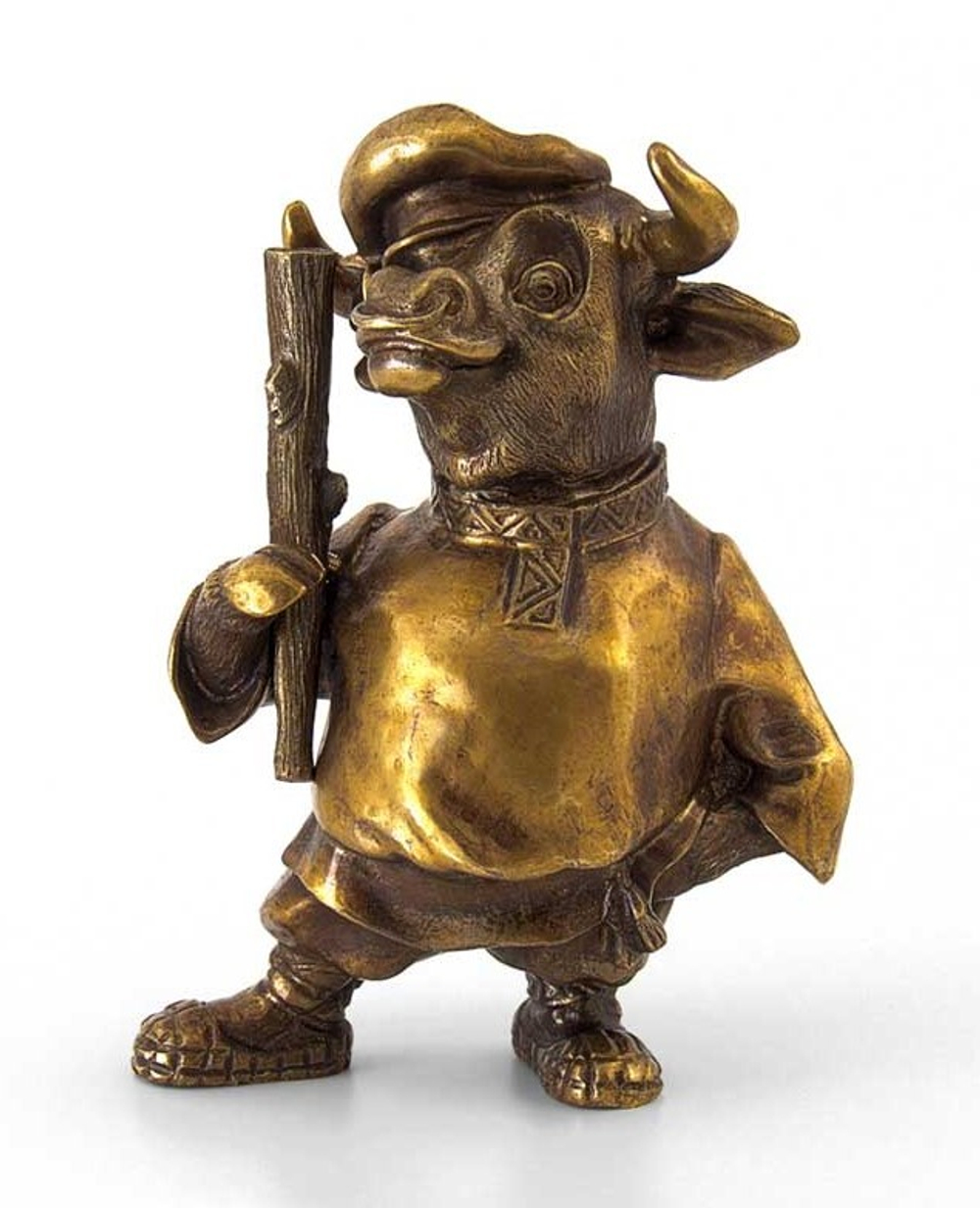 Бронзовая статуэтка "Бык с дубиной"