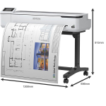 Плоттер Epson SureColor SC-T5100, A0, 4-цвета, WiFi, цветной