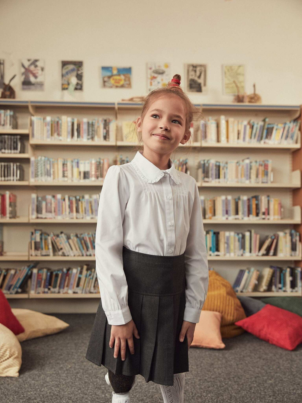 Рубашка школьная для девочки Next C52-970, Белый