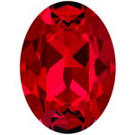 evoli 4120 Oval Fancy Stone - Scarlet