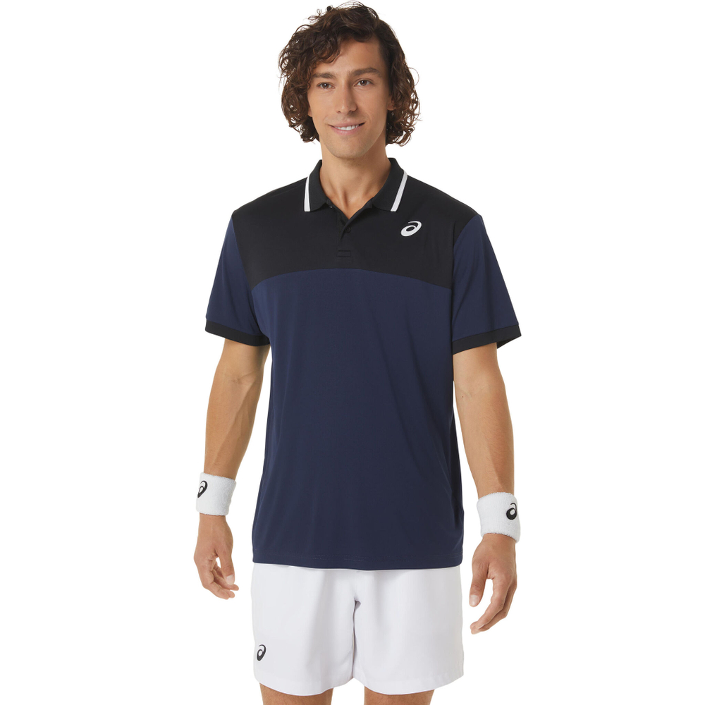 Мужское теннисное поло ASICS Court Polo Men - Dark Blue, Black