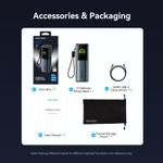 27000mAh Power Bank (USB-C + USB-C/USB-C/USB-A) 200W Gray TFT Display Type