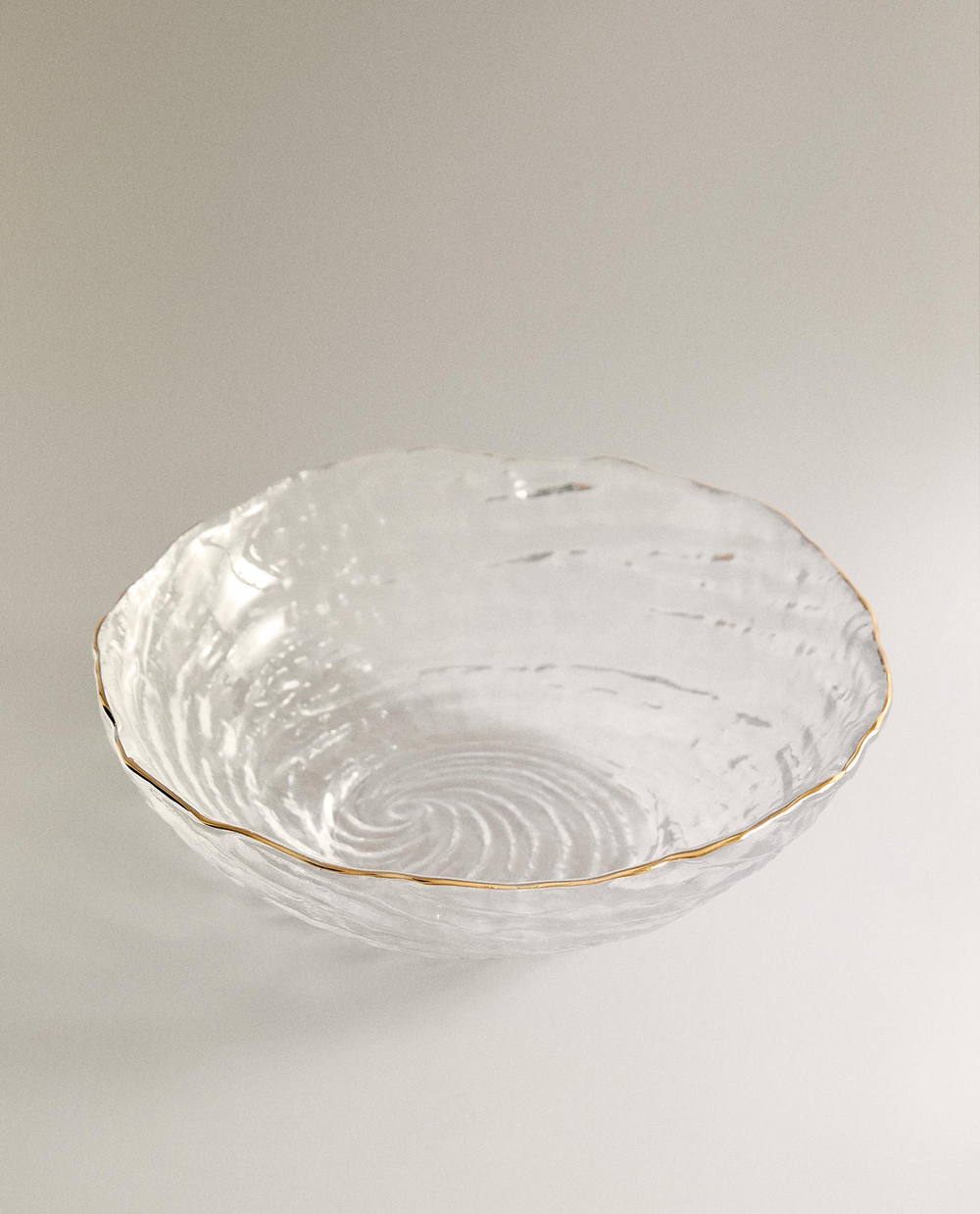 Zara Home миска из стекла, цвет золотой, 13 см