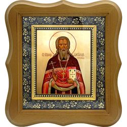Александр Тетюев священномученик, пресвитер. Икона на холсте.