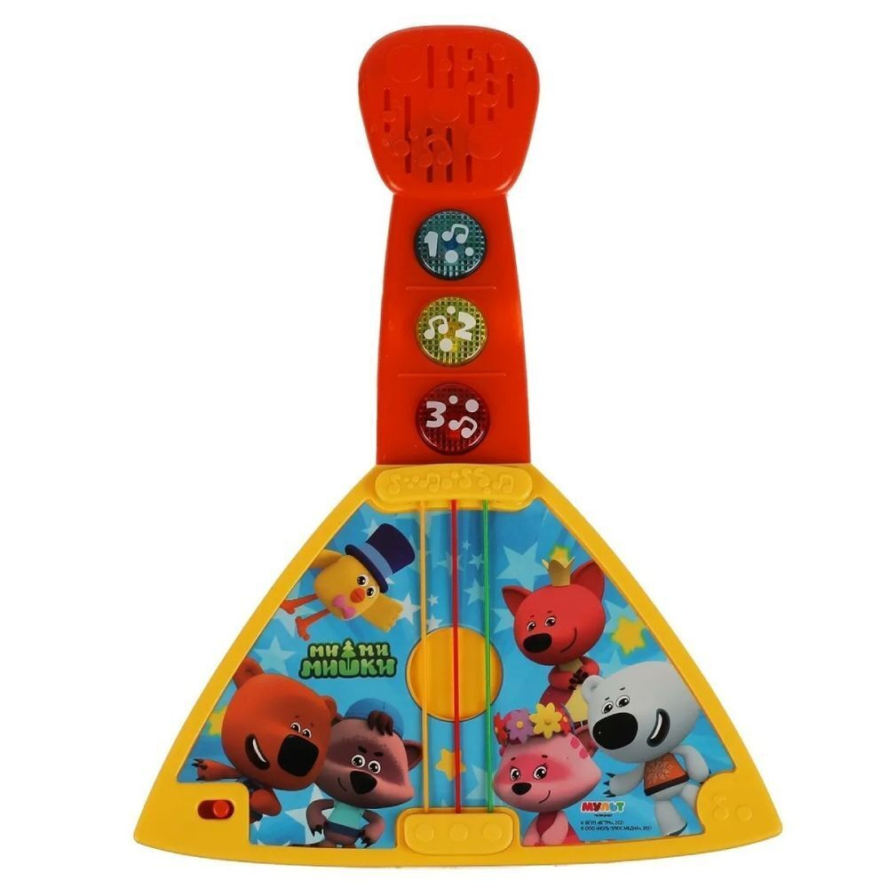 Балалайка игрушечная Умка, Мимимишки, 19х10х7 см, 20 пес,звук,сказок, пластик, HT572-R