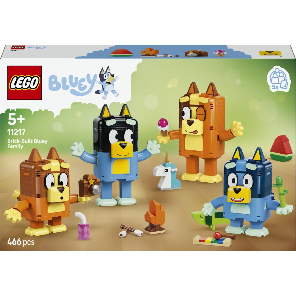 Конструктор LEGO Bluey 11217 Семья Блюи из кубиков — фото 2