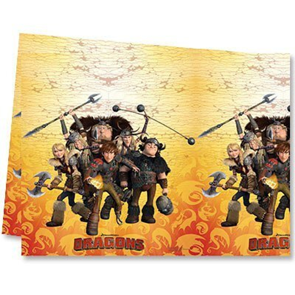 Скатерть Как приручить дракона 120 на 180см.