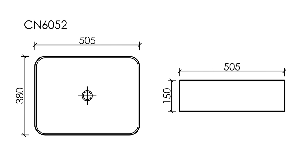 Раковина Ceramica Nova Element 50 см CN6052 белая
