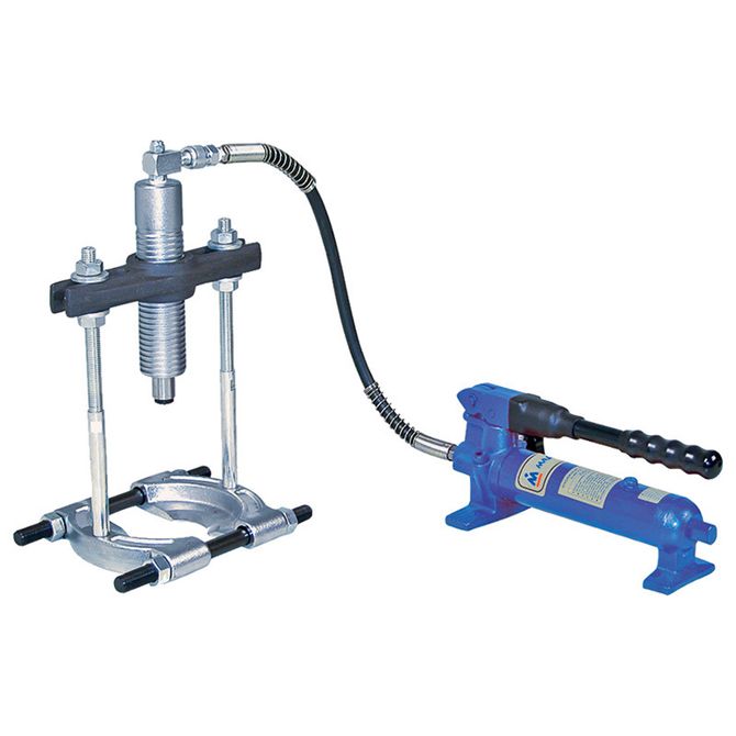 МАСТАК (104-19408) Съемник подшипников гидравлический, 8 т, до 150 мм, сегментного типа, 3 предмета