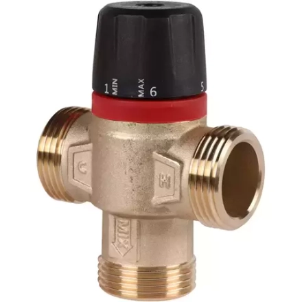 ROMMER Термостатический смесительный клапан  1  НР 30-65°С KV 2,3 (центральное смешивание) RVM-1131-236525
