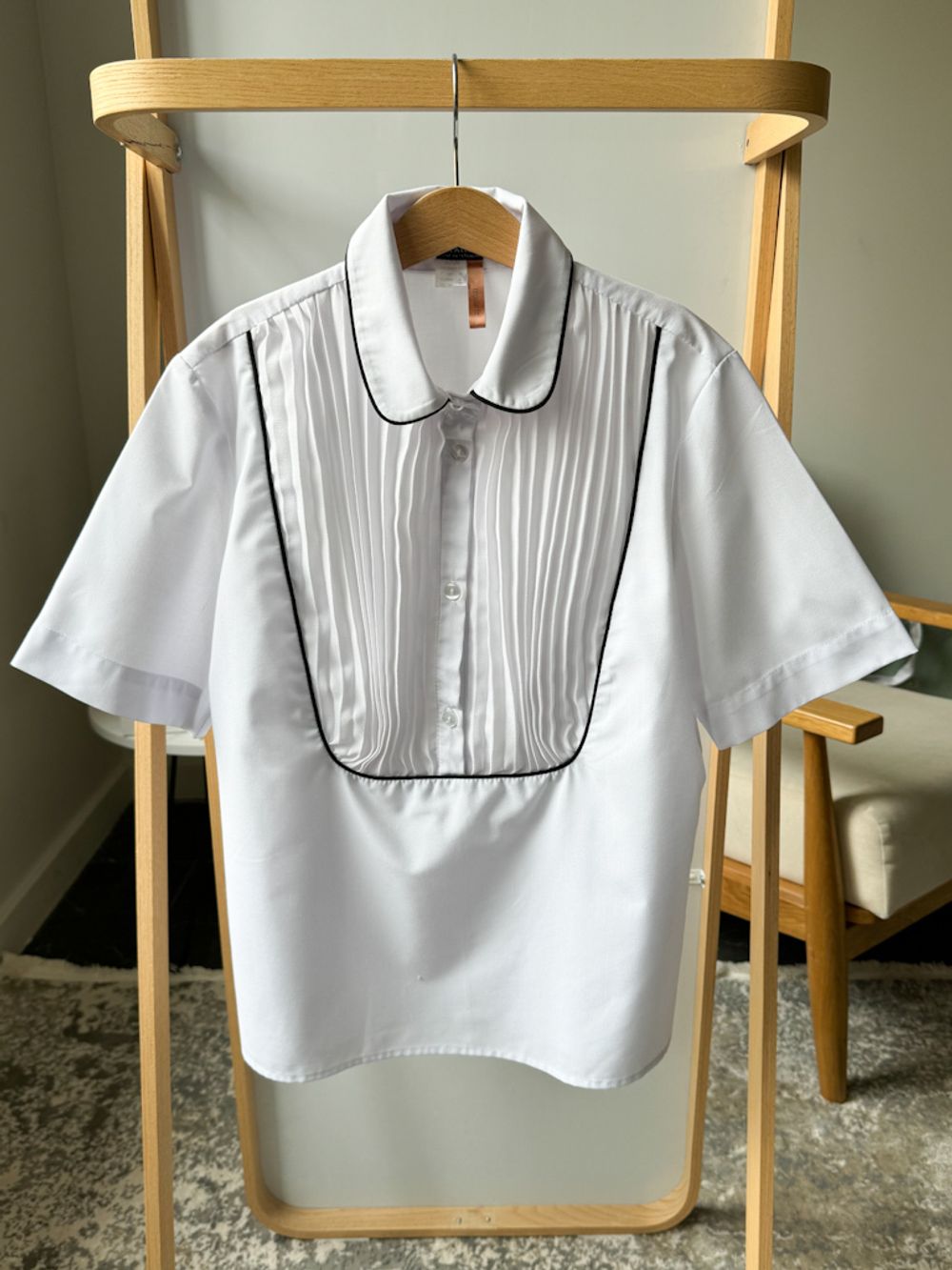 Белая блуза с вискозой Prairie, 164