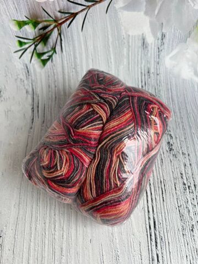 Пряжа носочная Аркобалено радужный микс 100г