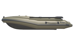 Надувная ПВХ-лодка BADGER Air Line 390S с штормовым бортом, Олива