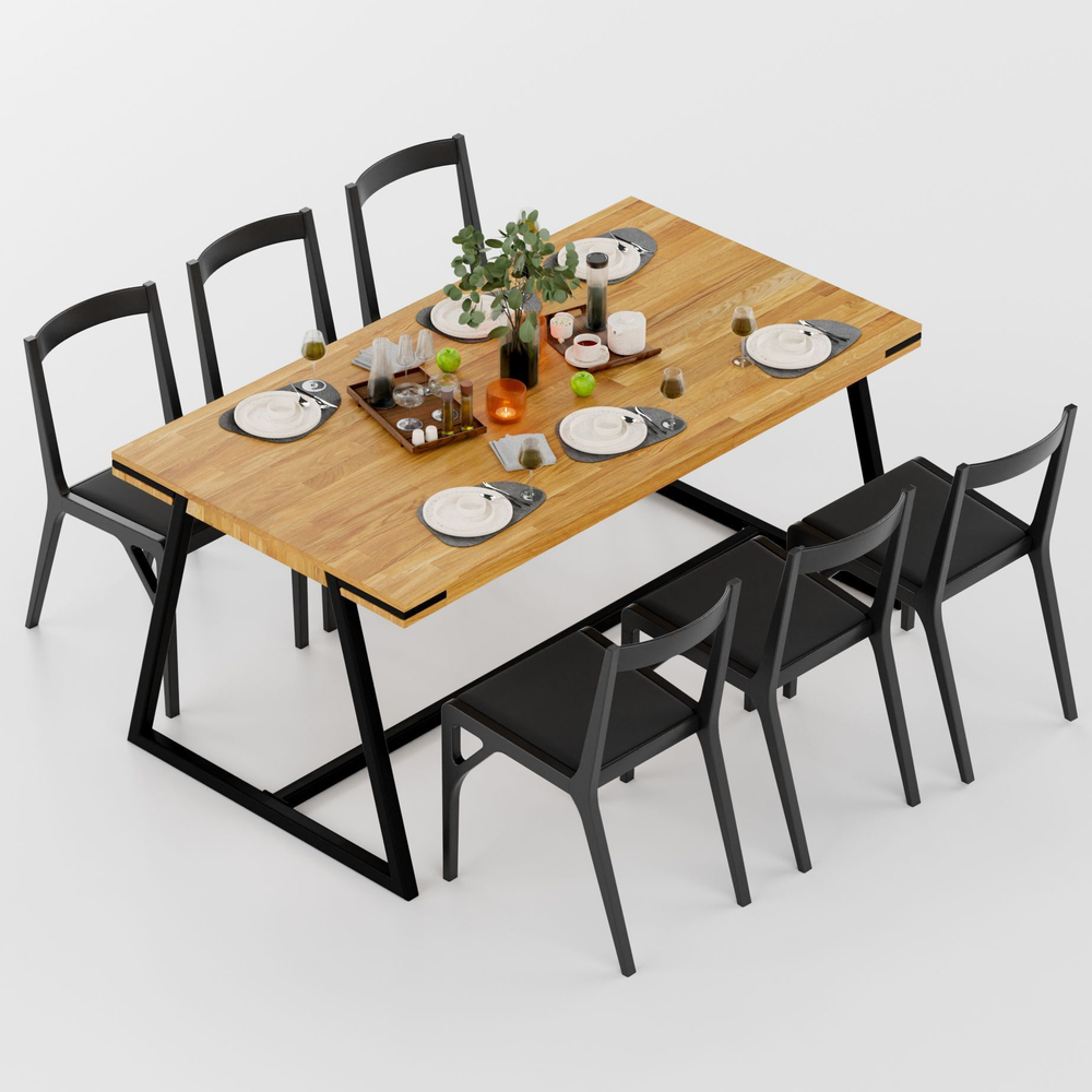 Стол офисный, обеденный Флеверс из массива дуба