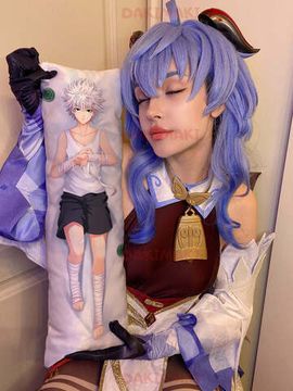 Мини дакимакура Киллуа Золдик из Охотник х Охотник арт. M0327, 60х20 см