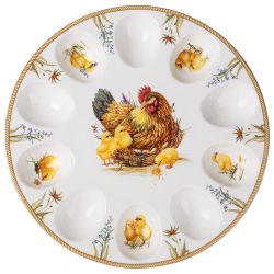 БЛЮДО ДЛЯ 10 ЯИЦ LEFARD "SUNDAY" 25 СМ (КОР=12ШТ.)