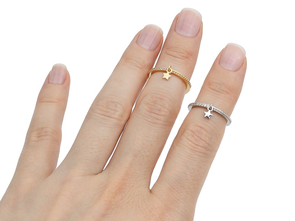 Кольцо на фалангу Звездочка