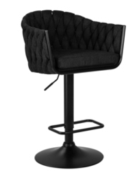 Стул барный DOBRIN LEON, черная ткань (LAR-275-50)