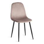 Стул BREEZE (mod. 4724) Велюр/металл , 44 х 53 х 87 см, Coffee (кофейный) HLR9 / черный