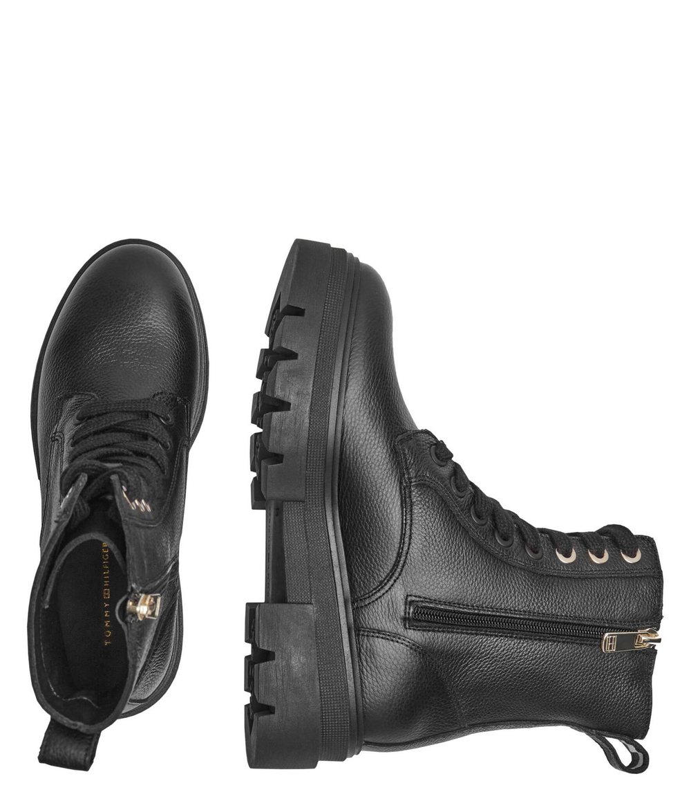 Кожаные ботильоны Tommy Hilfiger - черный(FW0FW08160)