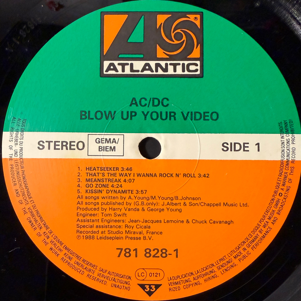 AC/DC - Blow Up Your Video (Германия 1990г.)