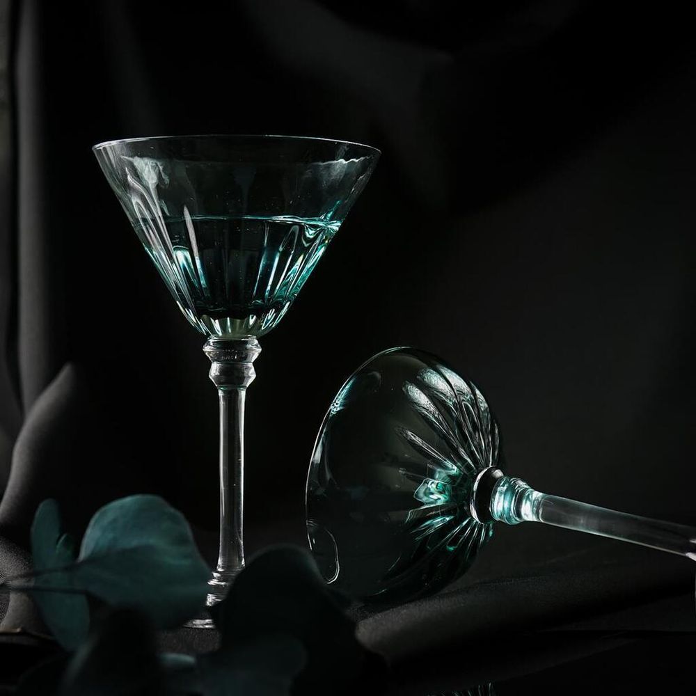 Рюмка коктейльная 350 мл Мартини голубая "Azure" d 12,5 см h19,5 см P.L. - BarWare [4]