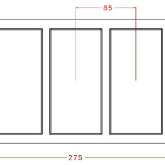 833 | Форма для шоколадных плиток &quot;Для росписи-4&quot; (275*175мм)