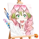 Картина по номерам Клинок рассекающий демонов Мицури Канроджи