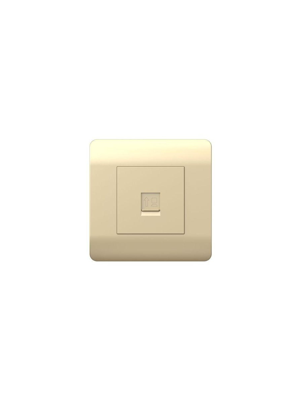 Розетка компьютерная 1-м NEW3-E RJ45 шампань CHINT 431416