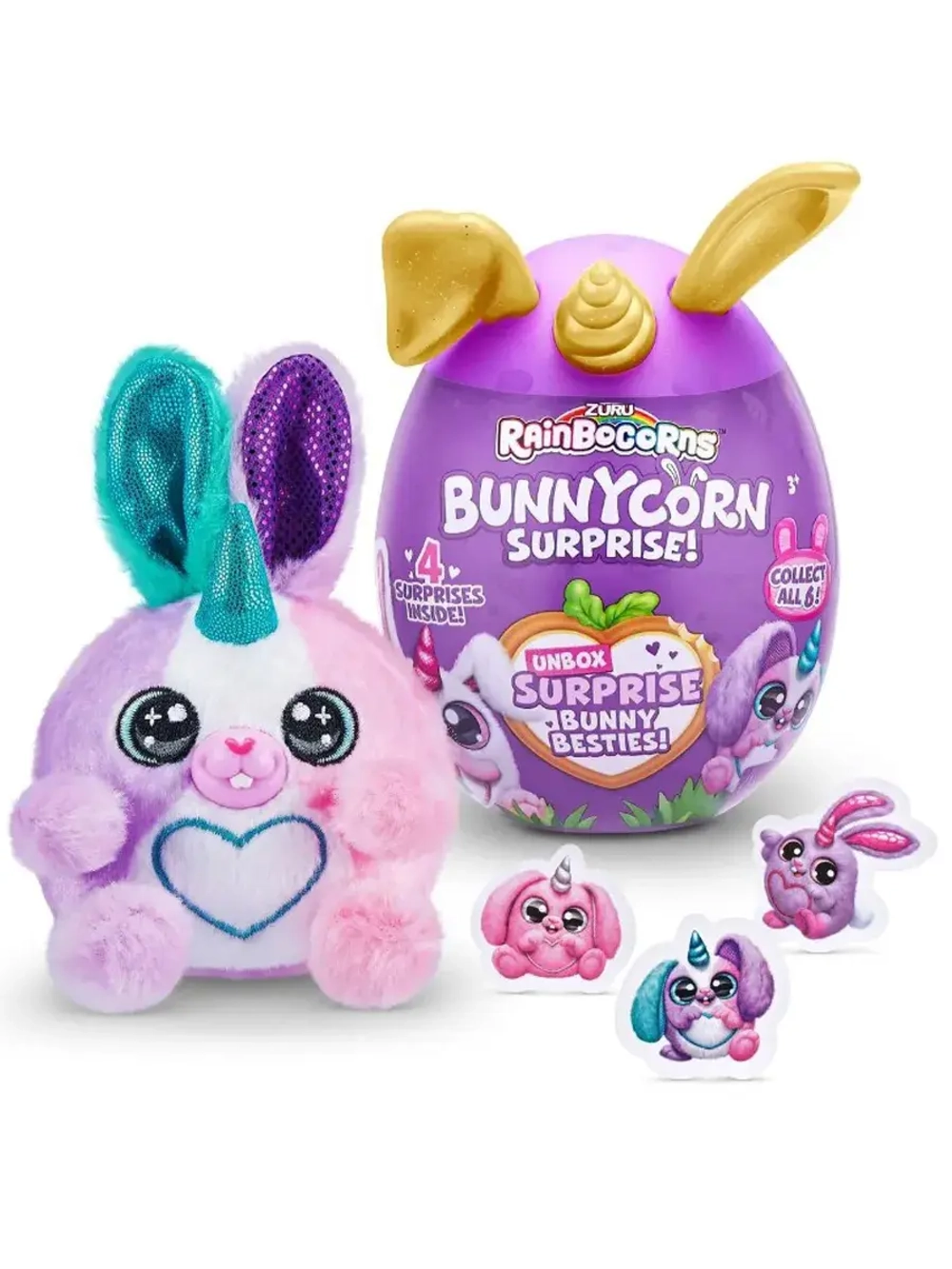 Мягкая игрушка сюрприз яйцо Rainbocorns Bunnycorn 9260