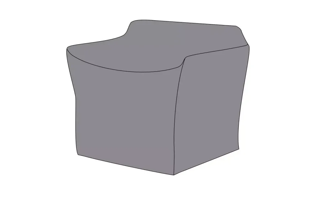 Защитный чехол на кресло Касабланка 88×82×70, цвет серый