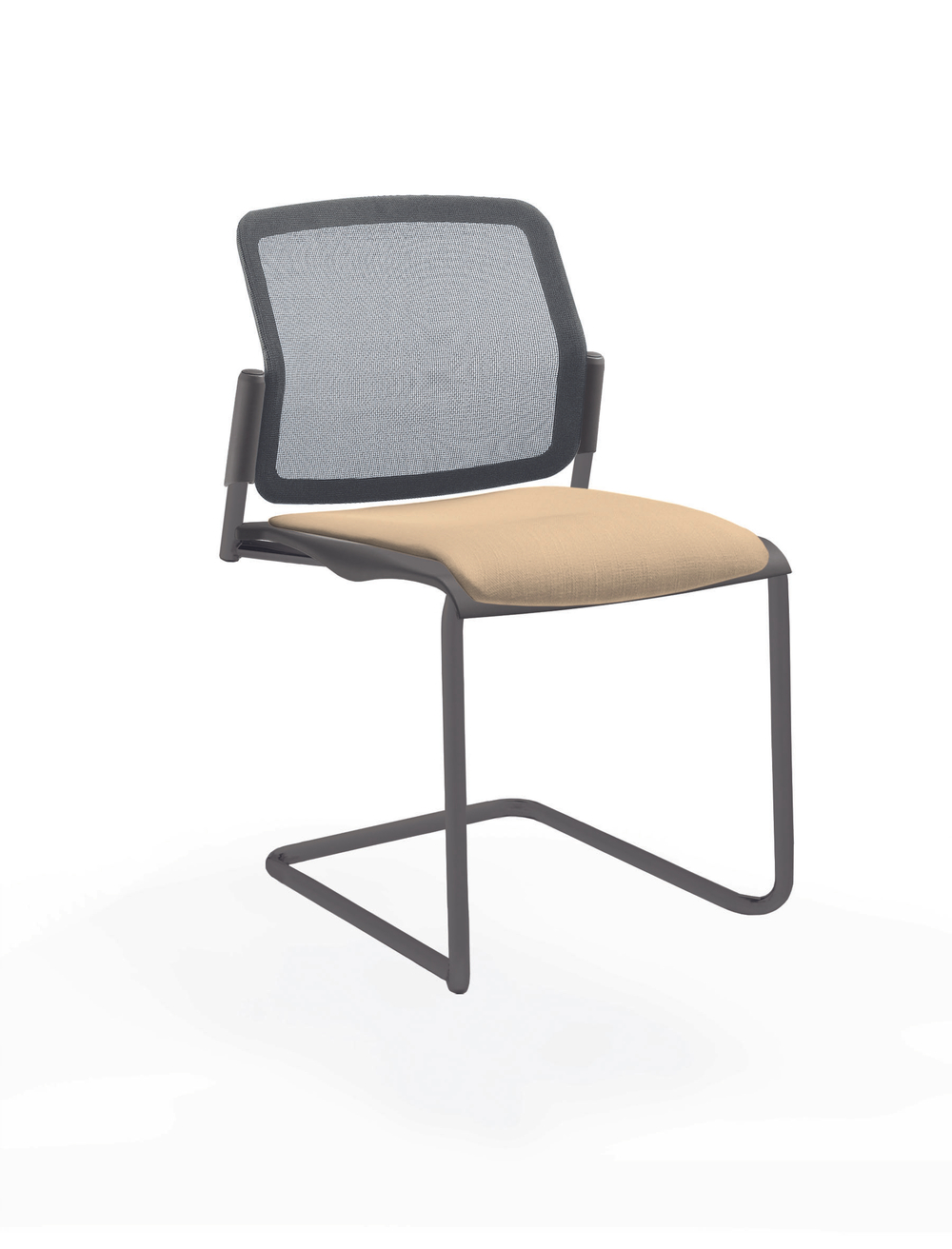 Movie стул на кантилевере со спинкой-сеткой