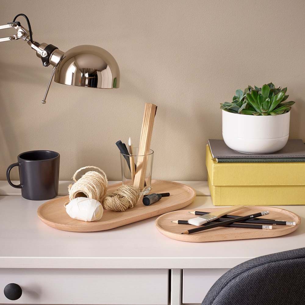 IKEA SMÖRLING  (ИКЕА СМÖРЛИНГ)  -  Поднос, комплект из 2 штук, бук