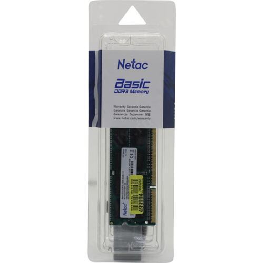 Модуль памяти д/ноут DDR3L SODIMM Netac Basic &lt;NTBSD3N16SP-04&gt; 4Gb &lt;PC3-12800&gt; CL11 (for NoteBook)