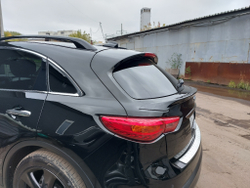 Накладка на бампер стальная Infiniti Qx70 S51