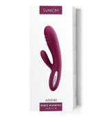 Фиолетовый вибратор Adonis с нагреваемой головкой - 20 см.