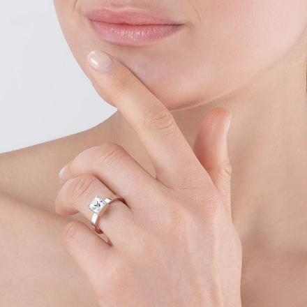 Кольцо Coeur de Lion Crystal silver 0500/40-1817 52