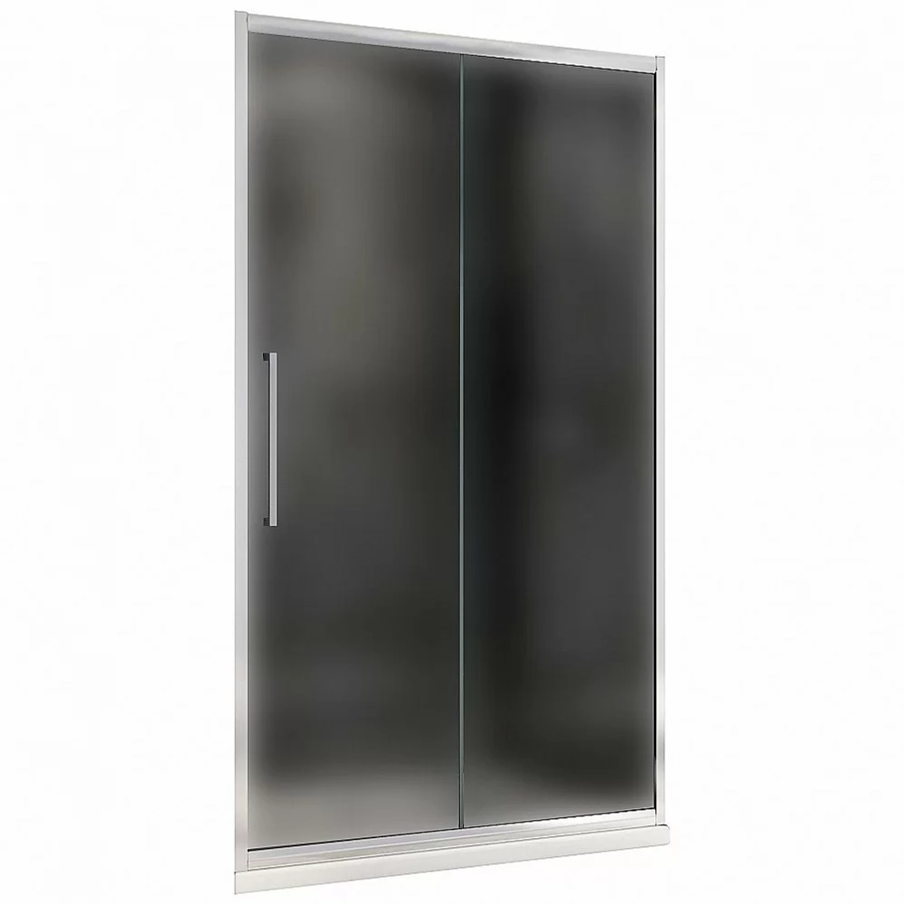 Душевая дверь ABBER Schwarzer Diamant AG30110MH 110 стекло матовое/профиль хром