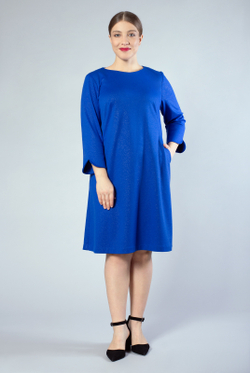 Платье женское 1635АПА, блеск василек #359БВа051635АПА