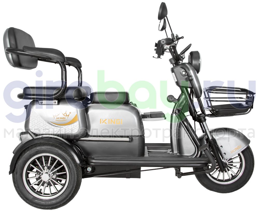 Электроскутер IKINGI SIBTRIKE 1000W (60V/25Ah) - Серый фото №6