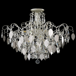 Светильник потолочный Crystal Lux ESMIRALDA PL9 SILVER